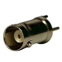 BNC - Straight Jack PCB Solder Post Through Hole Medium Profile