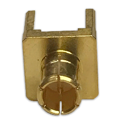 MCX - Straight Plug PCB Solder Cup Thru-Hole (75 Ohm)