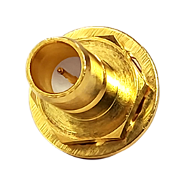 SMB - Straight Jack Solder Cup Bulkhead Front Mount (75 Ohm)