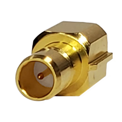 SMB - Straight Jack PCB Round Post Surface Mount (75 Ohm)