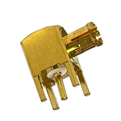 MCX - Right Angle Plug PCB Solder Post Through Hole (75 Ohm) - Image 2