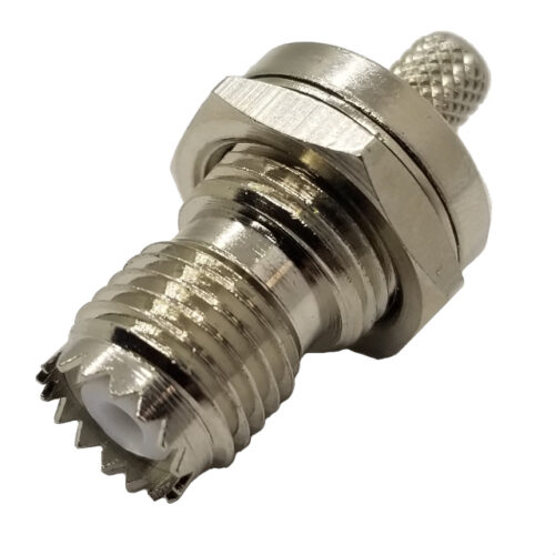 Mini-UHF - Straight Jack Crimp Bulkhead RG-58