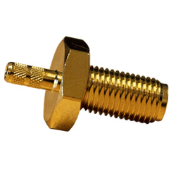 SMA - Straight Jack Crimp Bulkhead O-RING, Long Cable RG-316 - Image 2