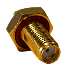 SMA - Straight Jack Crimp Bulkhead O-RING, Long Cable RG-316