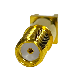 SMA - Straight Jack Solder Post Bulkhead PCB Through Hole