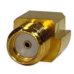 SMA - Straight Jack PCB Solder Post Edge Mount