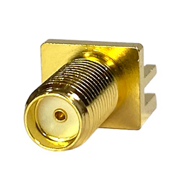 SMA - Straight Jack Half Round Post PCB End Launch Medium