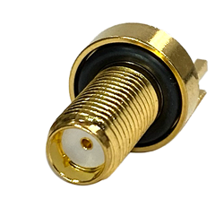 SMA - Straight Jack PCB Half Round Post End Launch Medium Profile