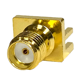 SMA - Straight Jack Half Round Post PCB End Launch