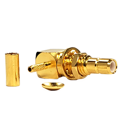 SMB - Right Angle Jack Crimp Bulkhead RG-178 - Image 2
