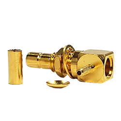 SMB - Right Angle Jack Crimp Bulkhead RG-178 - Image 3