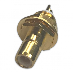 SMB - Straight Jack Solder Cup Bulkhead Rear Mount