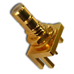 SMB - Straight Jack Solder Post End-Launch