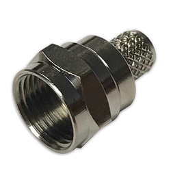 F - Straight Plug Crimp Cable 2 Piece RG59