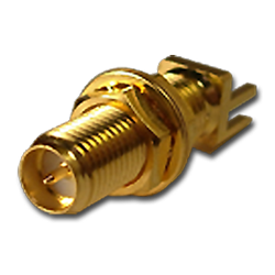 SMA - Straight Jack PCB Solder Post End Launch Long - 30mil