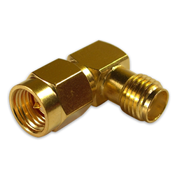 SMA Adapter - Right Angle Jack to Plug