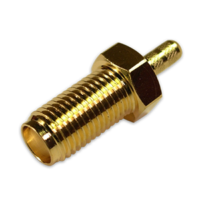 SMA - Straight Jack Crimp Bulkhead RG316
