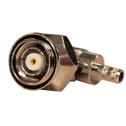 TNC - Right Angle Reverse Polarity Plug Cable Crimp RG58